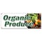 Signmission ORGANIC PRODUCE BANNER SIGN vegetables fruit dairy eggs milk bananas B-Organic Produce - alternate 1